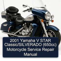 2001 Aprilia Classic Yamaha V Star /silverado (650CC) Motorcycle Service Repair Workshop Manual PDF