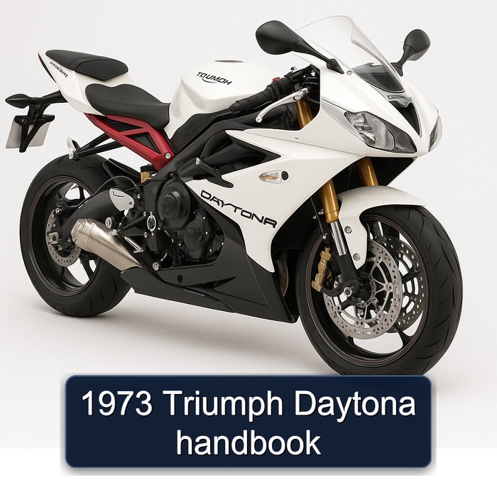 1973 Triumph Daytona Service Repair Workshop Manual PDF
