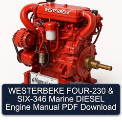 Westerbeke FOUR-230 SIX-346 Marine Diesel Engine Service Repair Workshop Manual PDF