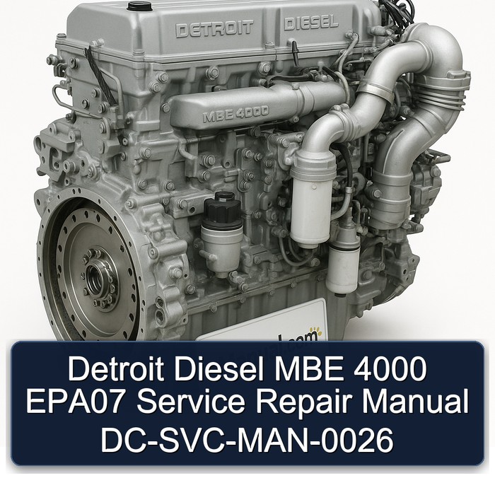 Detroit Diesel MBE 4000 EPA07 Dc-svc-man-0026 Service Repair Workshop Manual PDF