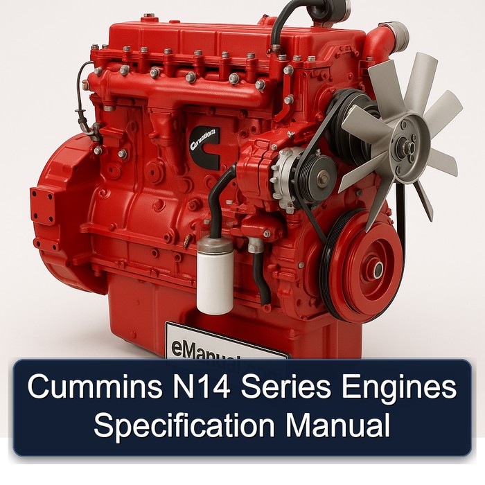 Cummins N Series N14 Engines Specification Service Repair Workshop Manual PDF