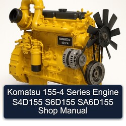 Komatsu 155 4 155-4 Series Engine S4d155 S6d155 Sa6d155 Shop Service Repair Workshop Manual PDF