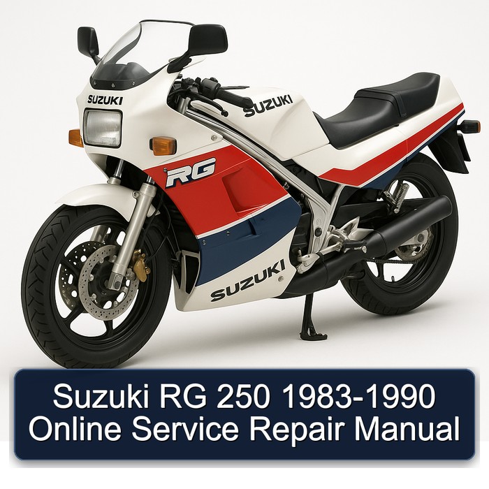 1983-1990 Suzuki RG Series 250 - Online Service Repair Workshop Manual PDF