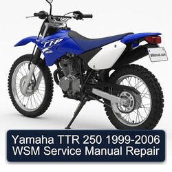 1999-2006 Yamaha TTR Models 250 - WSM Service Repair Workshop Manual PDF