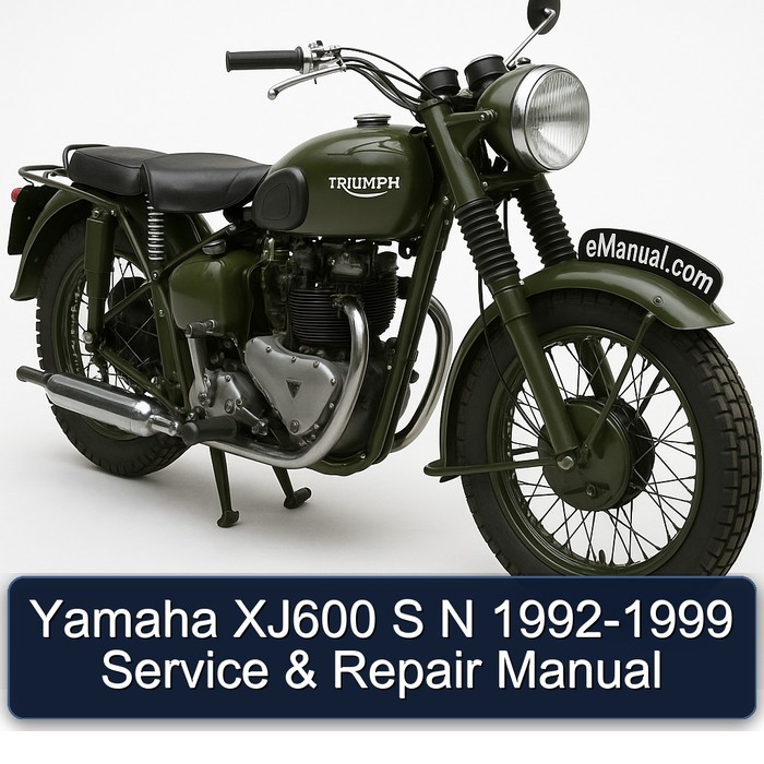 1992-1999 Triumph TRW Yamaha XJ600 S N Service Repair Workshop Manual PDF