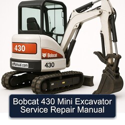 Bobcat 430 Mini Excavator Service Repair Workshop Manual PDF