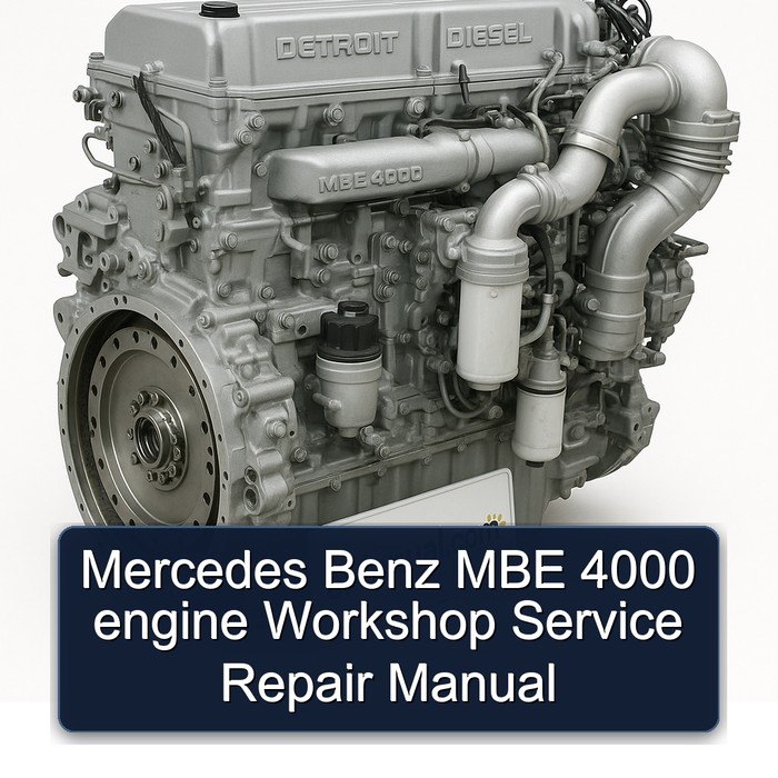 Mercedes Benz MBE 4000 Engine Service Repair Workshop Manual PDF