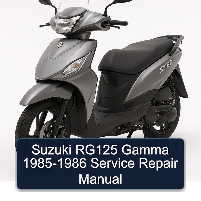1985-1986 Suzuki UY Step Models RG125 Gamma Service Repair Workshop Manual PDF