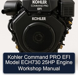 Kohler Command Pro EFI Models Model ECH730 25HP Engine Service Repair Workshop Manual PDF