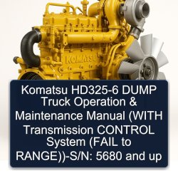 Komatsu 14 3 HD325-6 Dump Truck Operation ( Transmission Control System (fail Range))-s/n: 5680 Up Service Repair Workshop Manual PDF