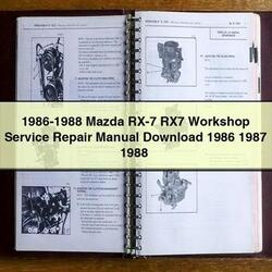 1986-1988 Mazda RX-7 RX7 Service Repair Workshop Manual PDF