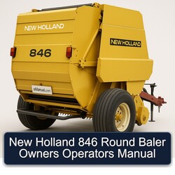 New Holland 846 Round Baler Owners Operators Operator's Manual PDF