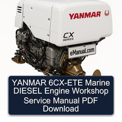 Yanmar 6CX-ETE Marine Diesel Engine Service Repair Workshop Manual PDF