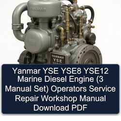 Isuzu Marine Yanmar YSE YSE8 YSE12 Diesel Engine (3 Set) Operators Service Repair Workshop Manual PDF