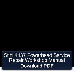 Stihl 4137 Powerhead Service Repair Workshop Manual PDF