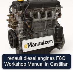 Renault F8Q Diesel Engines Castilian Service Repair Workshop Manual PDF