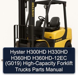 Hyster H300HD H330HD H360HD H360hd-12ec (G019) High-capacity Forklift Trucks Parts Catalog PDF