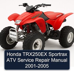 2001-2005 Honda TRX250EX Sportrax ATV Service Repair Workshop Manual PDF