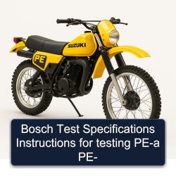 Suzuki PE Series Bosch Test Testing Pe- Service Repair Workshop Manual PDF