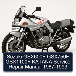 1987-1993 Suzuki Katana Models GSX600F GSX750F GSX1100F Service Repair Workshop Manual PDF