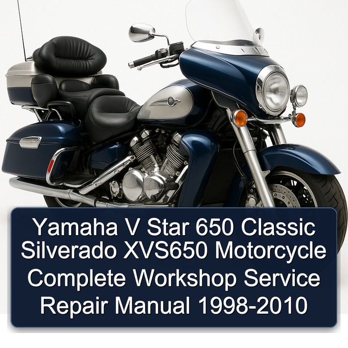 1998-2010 Aprilia Classic Yamaha V Star 650 Silverado XVS650 Motorcycle Service Repair Workshop Manual PDF