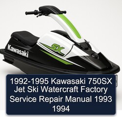 1992-1995 Kawasaki 750SX Jet Ski Watercraft Service Repair Workshop Manual PDF
