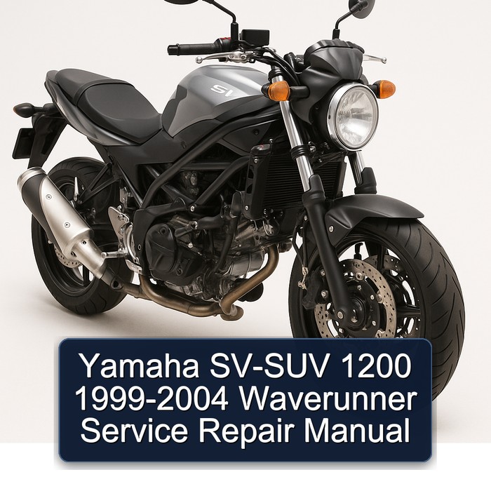 1999-2004 Yamaha SV Models SV-SUV 1200 - Waverunner Service Repair Workshop Manual PDF