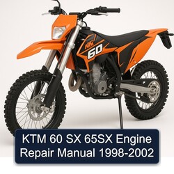 1998-2002 KTM 60 SX 65SX Engine Service Repair Workshop Manual PDF