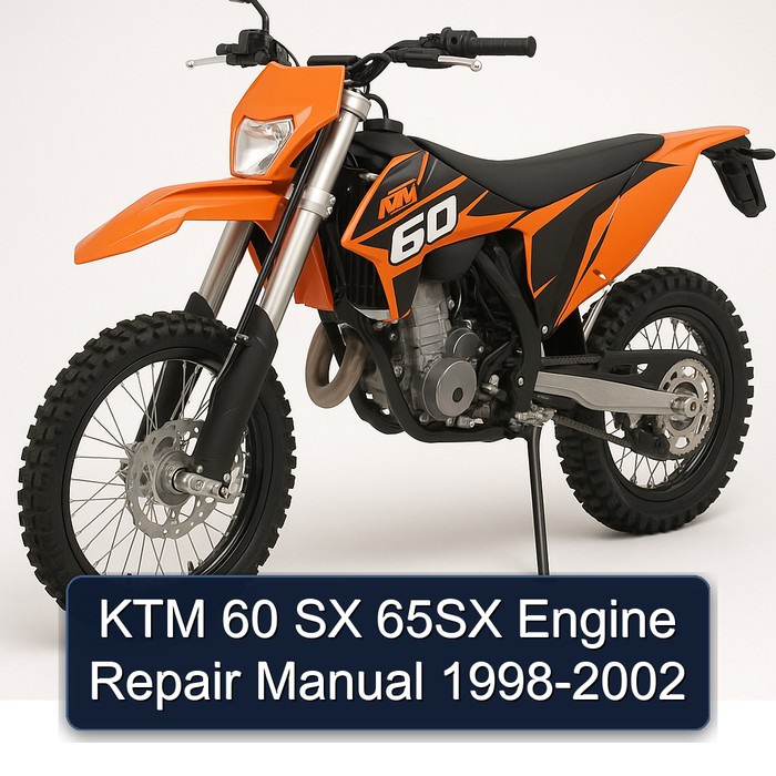 1998-2002 KTM 60 SX 65SX Engine Service Repair Workshop Manual PDF
