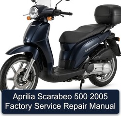 2005 Aprilia Scarabeo Service Repair Workshop Manual PDF