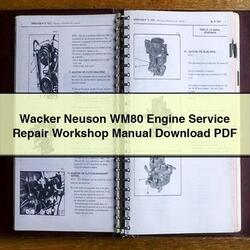 MAN Wacker Neuson WM80 Engine Service Repair Workshop Manual PDF