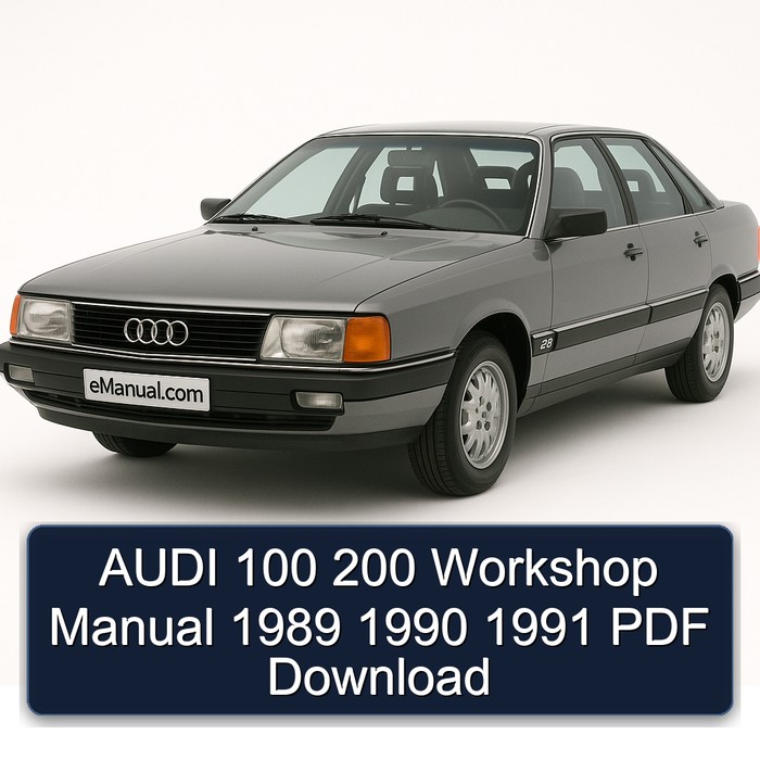 1989-1991 Audi 200 100 Service Repair Workshop Manual PDF