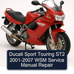 2001-2007 Harley Davidson Touring Ducati Sport ST2 - WSM Service Repair Workshop Manual PDF
