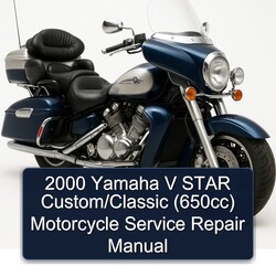 2000 Aprilia Classic Yamaha V Star Custom/ (650CC) Motorcycle Service Repair Workshop Manual PDF