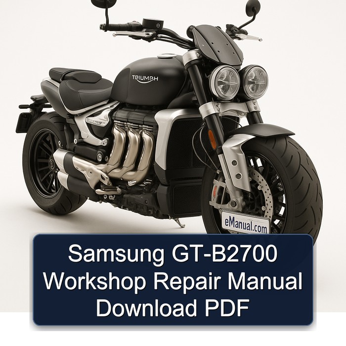 Yamaha GT Samsung -b2700 Service Repair Workshop Manual PDF