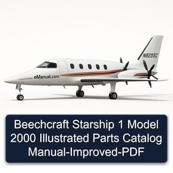 2000 Beechcraft Starship 1 Model Illustrated -improved Parts Catalog PDF