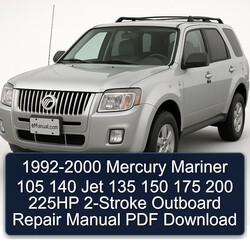 1992-2000 Mercury Mariner 105 140 Jet 135 150 175 200 225HP 2-stroke Outboard Service Repair Workshop Manual PDF