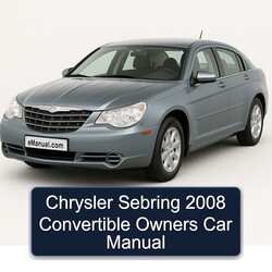Chrysler Sebring 2008 Convertible Owners Car Manual 