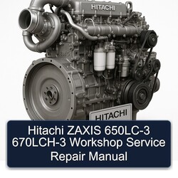 Hitachi 6wg1 Zaxis 650LC-3 670lch-3 Service Repair Workshop Manual PDF