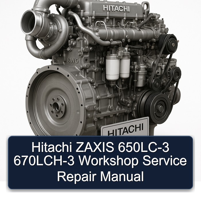 Hitachi 6wg1 Zaxis 650LC-3 670lch-3 Service Repair Workshop Manual PDF