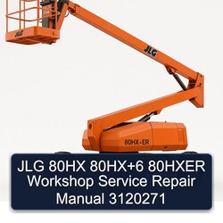 JLG 80HX 6 80HXER 3120271 Service Repair Workshop Manual PDF