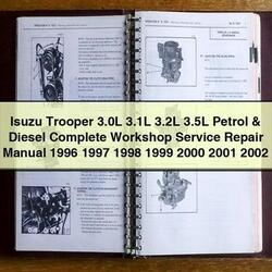 1996-2002 Isuzu Trooper 3.0l 3.1l 3.2l 3.5l Petrol Diesel Service Repair Workshop Manual PDF