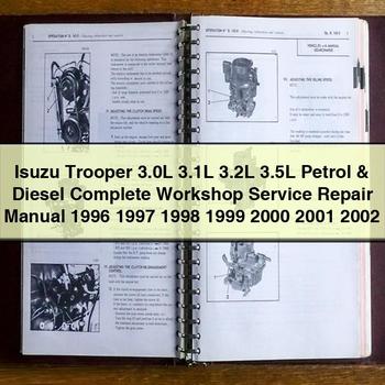 1996-2002 Isuzu Trooper 3.0l 3.1l 3.2l 3.5l Petrol Diesel Service Repair Workshop Manual PDF