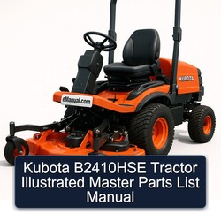 Kubota B2410HSE Tractor Illustrated Master List Parts Catalog PDF