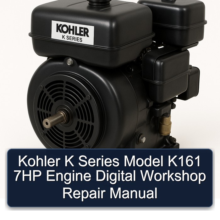 Kohler K Series Model K161 7HP Engine Digital Service Repair Workshop Manual PDF