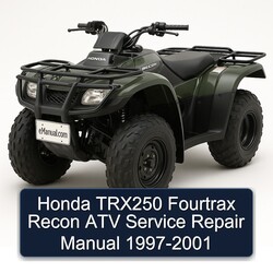 1997-2001 Honda TRX250 Fourtrax Recon ATV Service Repair Workshop Manual PDF