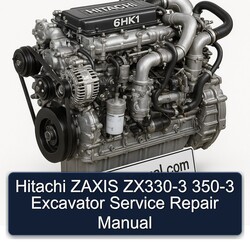 Hitachi Zaxis ZX330-3 350-3 Excavator Service Repair Workshop Manual PDF