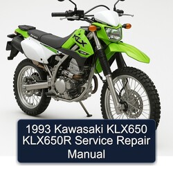 1993 Kawasaki KLX Series KLX650 KLX650R Service Repair Workshop Manual PDF