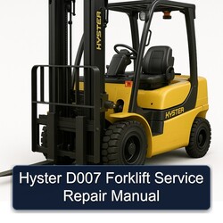 Hyster D007 Forklift Service Repair Workshop Manual PDF