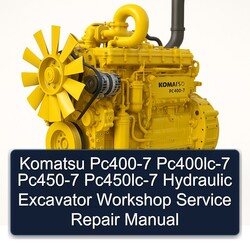 Komatsu PC400-7 Pc400lc-7 PC450-7 Pc450lc-7 Hydraulic Excavator Service Repair Workshop Manual PDF